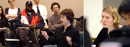 A classroom presentation at the School of International and Public Affairs.