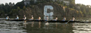 Men&rsquo;s rowing team during practice
